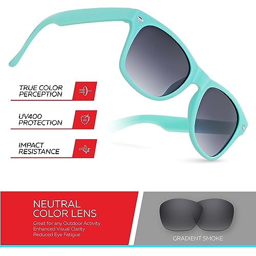 Image of Retro Rewind Kids Sunglasses for Boys Girls Age 3-12 - Shatterproof UV400 Toddler Children Sun Glasses