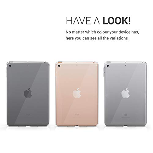 kwmobile-Carcasa-Compatible-con-Apple-iPad-Mini-5-2019-Funda-Tablet-de-plastico-TPU-Estuche-en-Transparente