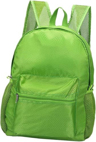Mochila plegable ultraligera resistente al agua verde miniatura 4
