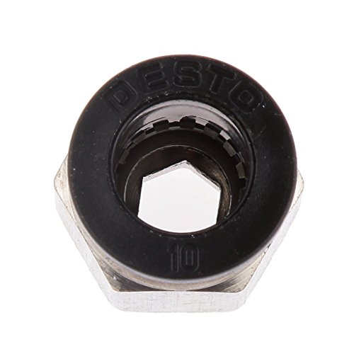 Magideal 10x Straight Connector Tube OD 10mm to 1/4 BSP Thread Pneumatic Air Fittings - Image 2