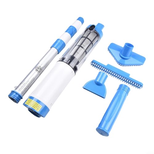 MeevrgR Aspirateur de piscine sans fil rechargeable, nettoyeur sous-marin portable 3 en 1 pour piscines, spas, jacuzzi, design à poils roulants, autonomie de 2 heures