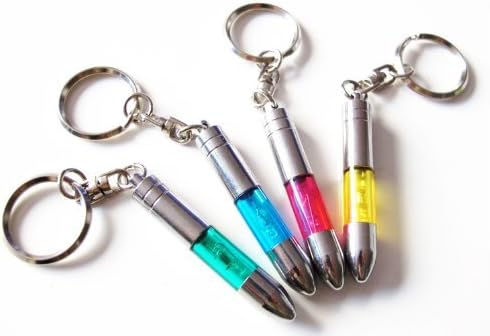 Only love 4 Pack ESD Silver Tone High Voltage Anti-Static Keychain Car Static human body Static Eliminator Discharger
