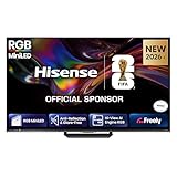 Hisense 55” 55ER8STUK RGB MiniLED 180Hz 4K Ultra HD AI Smart TV with Freely, Netflix, Disney+ and YouTube – Hi-View Ai Engine RGB, Native 180Hz Game Mode, Anti-Reflection & Glare-Free
