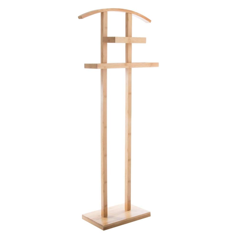 5FIVE Valet Multi-usages en Bambou - Pratique Astucieux - Coloris Bois