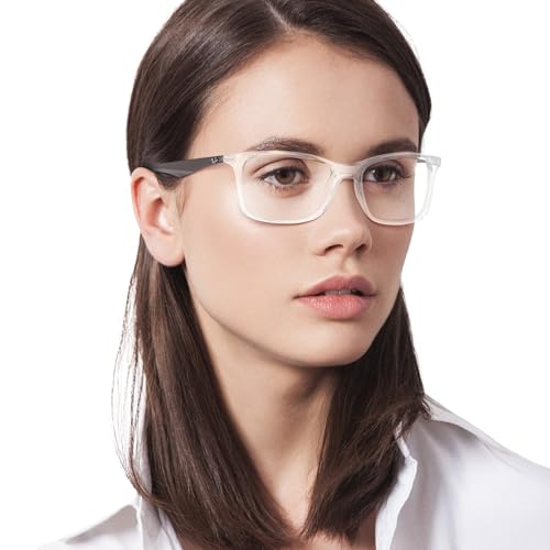 Image of Ray-Ban Unisex Clear Lens Square Frames - 0RX7047