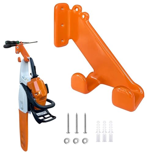 Gancio per motosega, supporto per motosega, portaoggetti multifunzionale per motosega, organizzazione di garage, gancio per attrezzi elettrici, robusto accessorio per soffiatore per zaino per uso