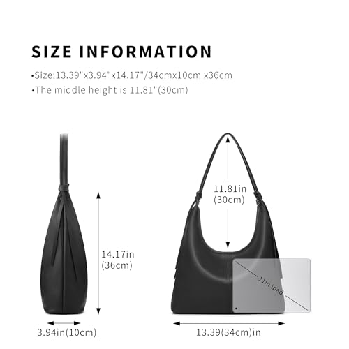 Bolso Hobo Vegano para Mujer, Suave Tote con Borla miniatura 3