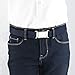 Buyless Fashion Kids Boys Toddler Adjustable Elastic Dress Stretch Belt with Flat Magnetic Buckle - 5099-Navy