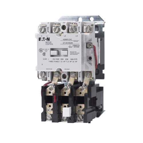 CUTLER HAMMER A200M1CX 10 HP, 27 AMP, 3 - Pole, 480 VAC Coil, 60 HZ, 600 VAC, A200 Series, Motor Control, NEMA 1, Non - REVERSING, Starter