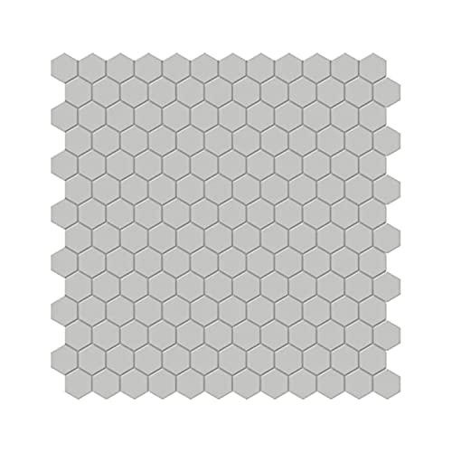 BuildMyplace 11.5 x 11.6 Inch Soho Loft Grey Hexagon Matte