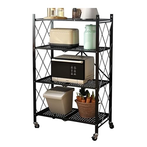 Lista de Estantaria disponible en línea. 45 FSY FASILYT Estante | Organizador 4 Niveles | Estantería Metalica para Almacenamiento | Rack Multifuncional con Ruedas | Organizador Movil Plegable