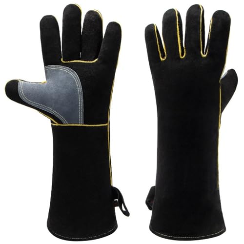 Guantes de soldadura antideslizantes para evitar quemaduras en hornos y parrillas