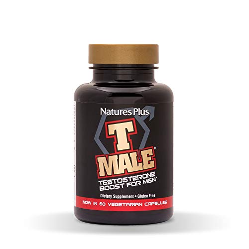 NaturesPlus T Male - 60 Vegetarian Capsules - Natural Testosterone Boost For Men