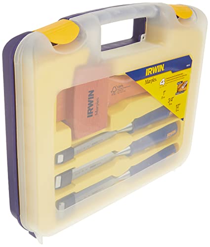 IRWIN Chisel Set for Woodworking with Mallet, 4-Piece (1788114) - Thumbnail 4
