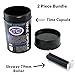 Time Capsule Smell Proof Container Jar Stash Box Waterproof Airtight Storage with Smellproof Odor Sealing Technology - Large - and Skyway 79mm Roller Bundle Set