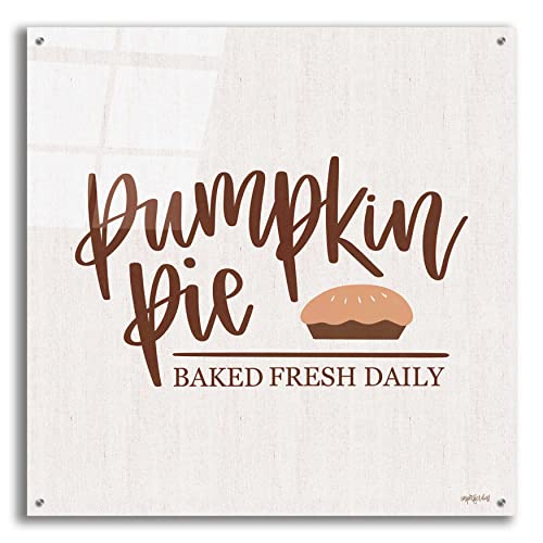 Epic Art 'Pumpkin Pie' by Imperfect Dust, Acrylic Glass Wall Art, 36