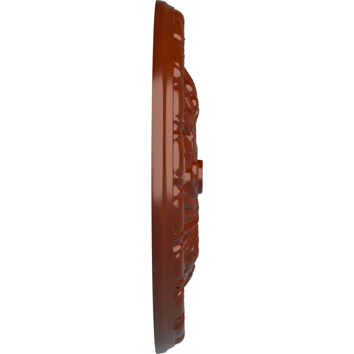 Ekena menuiseries Cm16amacs 15 3/10,2 cm OD X 5/20,3 cm P Amelia (compatible avec toile de jusqu'à 4 1/20,3 cm), peint à la main plafond Médaillon, Cuivre Antique Rouge brique