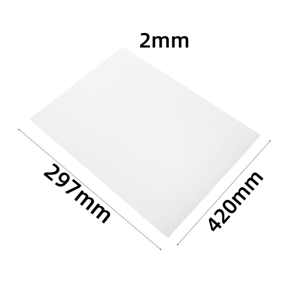 Przezroczyste arkusze akrylowe, Przezroczyste arkusze PCV w wielu rozmiarach(A4 297mmx210mmx2mm(2pcs))