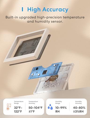 Meross CX0317 Digital Hygrometer Indoor Thermometer Humidity Meter, Room Thermometer Humidity Gauge thumb #3