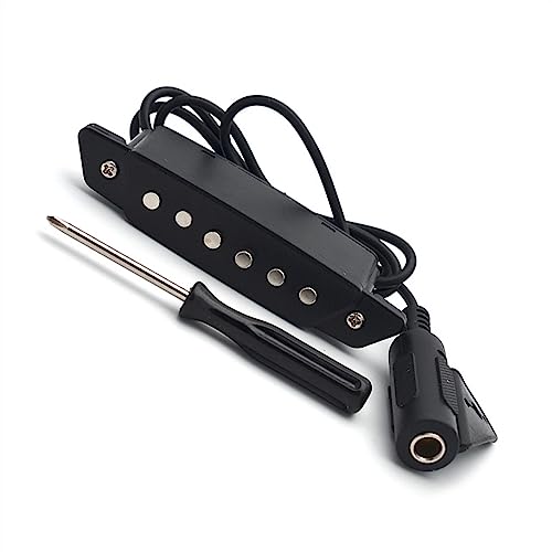 プロフェッショナルなギターピックアップ アコースティックギター用アクティブパワー付きブラックギターサウンドホールピックアップ