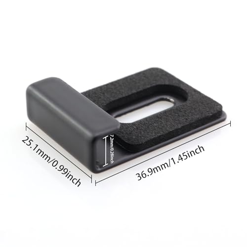 Image of 4PCS Square Mirror Holder Hardware Furniture Accessory Metal Heavy Duty Mirror Holder Clip Black 304 Stainless Steel Mirror Clip for Mirror Hook and Easels and Billboards