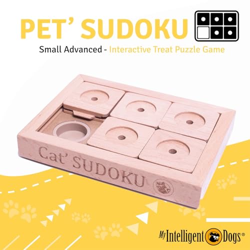 My Intelligent Dogs Interaktives Hundespielzeug Intelligenz, Hundepuzzle - Intelligenzspielzeug für Hunde Mentalen Auslastung - Interaktives Spielzeug Hund, Denkspiele für Hunde Sudoku S Advanced