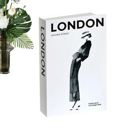 Caja fuerte para libros de efectivo, caja de seguridad falsa secreta realista | Caja fuerte para ocultar dinero, para joyas, objetos de, hogar, oficina, apartamento, estante de viaje