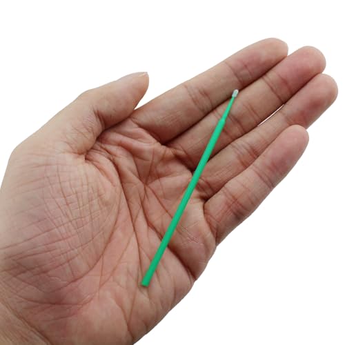 Set 100 Brochas Verdes para Polinización Vegetal 3.9 pulg miniatura 3