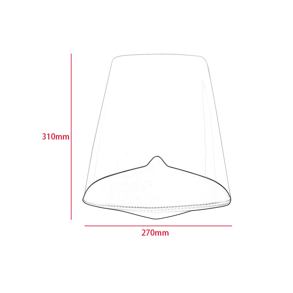 Capot de selle de passager arrière de moto Carénage en ABS dur Couverture de queue Section de carénage Bosse de selle solo Compatible avec T-riumph Daytona 675 2009 2020 2011 2012 (Look Carbone)