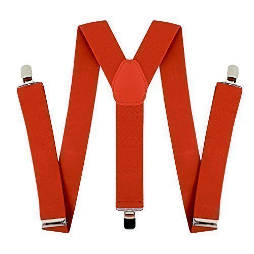 TrendyFashion HOSENTRÄGER VERSTELLBAR Hose Strapshalter Unisex KOSTÜM - Orange, Keine Angabe Cover