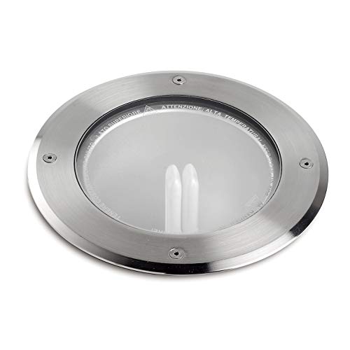 Utilizza G24 d3 26 W Dopo Lighting- Incasso a soffito LIBECCIO rotondo TC-D 26 W Inox