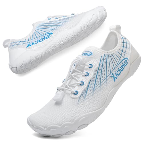 Image of Water Shoes for Men and Women, Barefoot Aqua Socks, Wide Fit Beach Swimming Pool Shoes, Anti-Slip Outdoor Walking Hiking Kayaking Diving Surfing