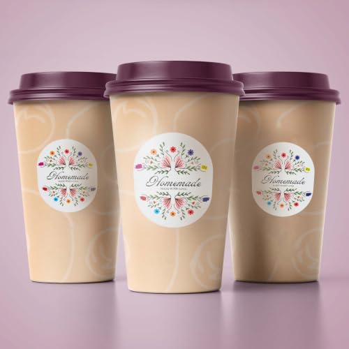 Image of Trifirt Homemade Oval Labels Stickers | Self Adhesive Vinyl Labels for Jars, Bottles, Homemade Food Packaging, Bakery Boxes, Gifts & Small Business
