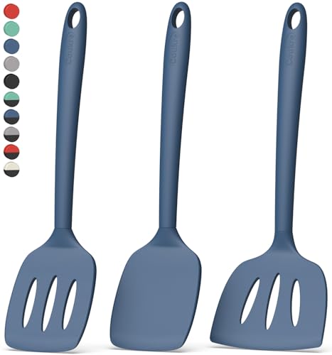 Coukre 3 Pack Silicone Spatula Set, High Heat Resistant, BPA-Free, ...