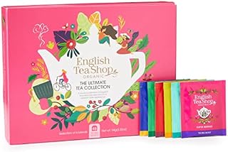 English Tea Shop, The Ultimate Organic Tea Collection Gift Pack, 48 Tea Bags, 6 Tea Flavours