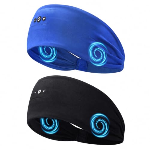 Mixiba Sleeping Headphones Bluetooth Headband with HD Stereo Speakers 2PCS