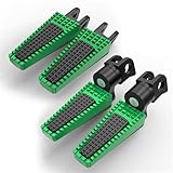 Support pour monter et descendre de la moto : Lors de la montée et de la descente, les repose-pieds peuvent servir de points d'appui pour faciliter la montée et la descente du pilote. L'effet de soutien est particulièrement visible sur les modèles plus hauts.