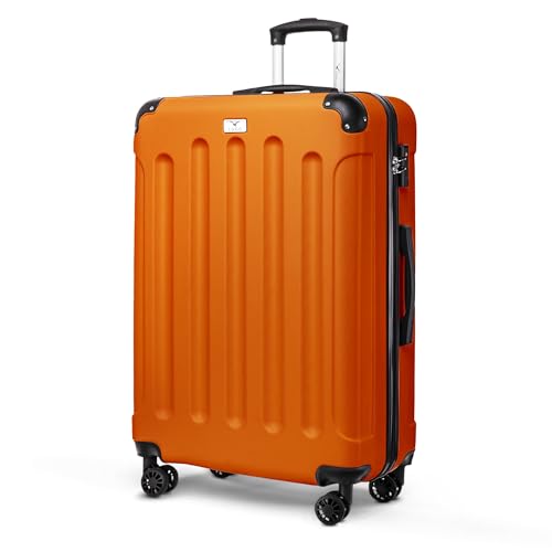 LUGG 28 Inch Suitcase Hard Shell Case 4 Wheel Travel Bag Lightweight ABS Material with TSA Lock Approved for Travel with easyJet, British Airways, RyanAir, Virgin Atlantic, Emirates ect (77x50x29cm)