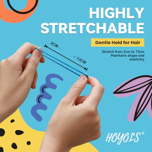 Hoyols Mini-Haargummis für Kleinkinder, 10 farbige Gummibänder für Pferdeschwanz-Halter für Babys, Mädchen, Kleinkinder, Ligas Para Cabello, 1500 Stück