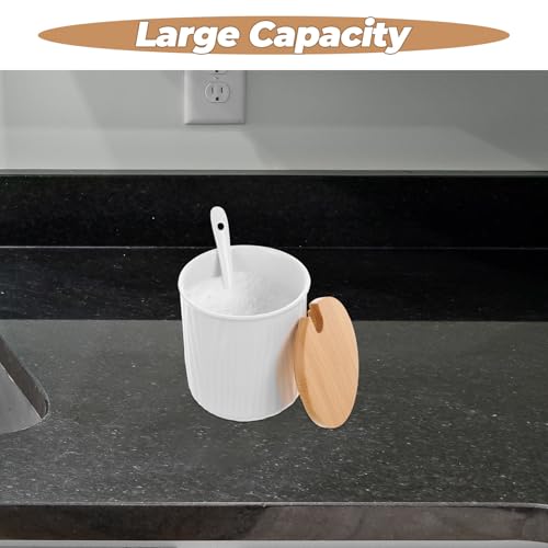 Tarro de cerámica para condimentos con diseño elegante de 300ml para encimera 8