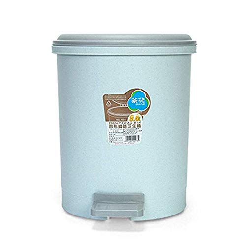 Poubelle plastique avec couvercle et corbeille intérieure pour tri ménager de cuisine