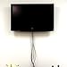 DATA COMM Electronics 50-3331-WH-KIT Flat Panel TV Cord Organizer Kit, Wall Cable Pass Through, Hides Low Voltage Wires Behind Mounted TV, Includes 2 Mounting Brackets, Up/Down Cable Plate, White