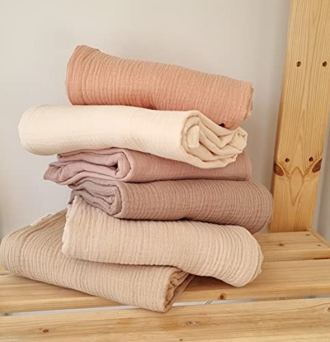 Muslin Slipcover Fit Most Loungers • Dock Deluxe+ Cover • Snuggle Cover • Dormikid Cover • 100% Pure Muslin Cotton Soft • Breathable Gots Certified Hypoallergenic • Only Cover • (Jojoba) #TOP7