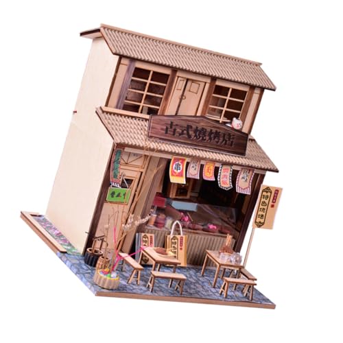 Puzzle maison miniature chinoise DIY pour exercices de concentration ludiques
