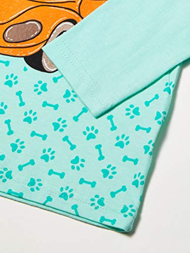 Camiseta De Manga Longa Cão Pug No Carro, Kely Kety, M, Verde (Wasabi), Meninos