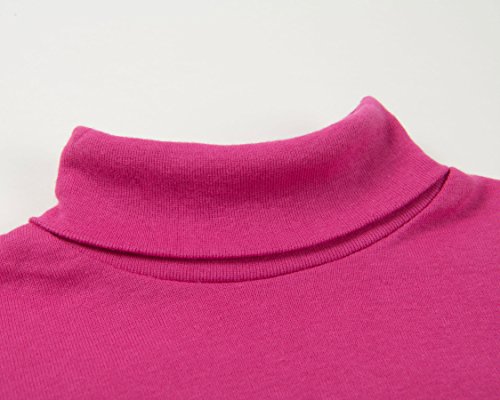 Image of Leveret Girls Boys & Toddler Solid Turtleneck 100% Cotton Kids Shirt (2 Toddler-14 Years) Variety of Colors