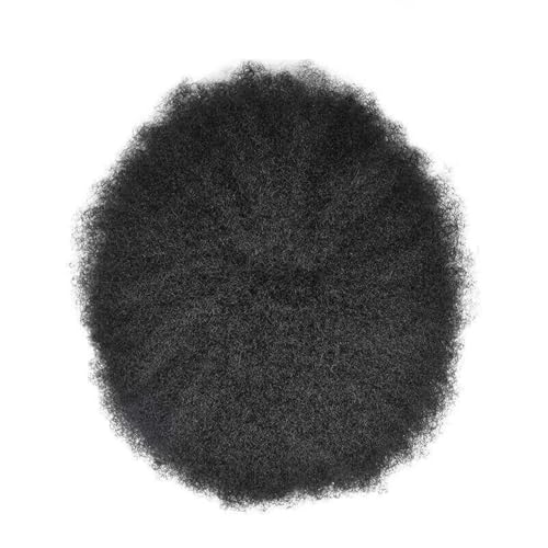 Système de boucles afro hommes en cheveux Remy avec base PU durable