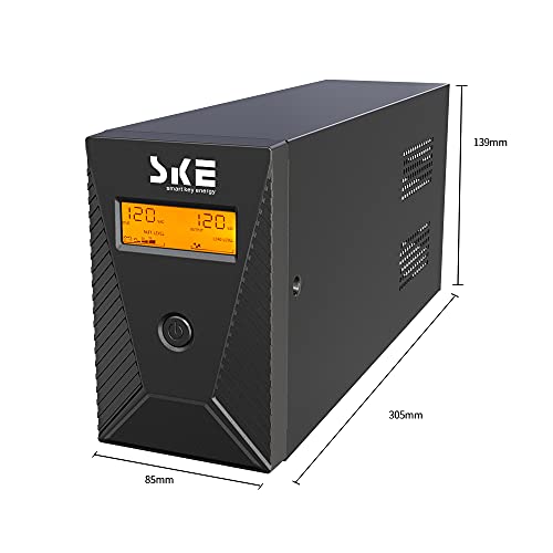 600VA/360W UPS Battery Backup and Surge Protector for Computers