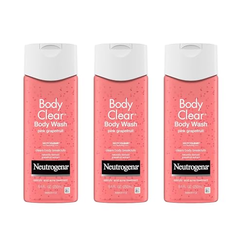 Neutrogena Body Clear Body Clear Body Wash, Pink Grapefruit 8.5 oz. (Pack of 3)