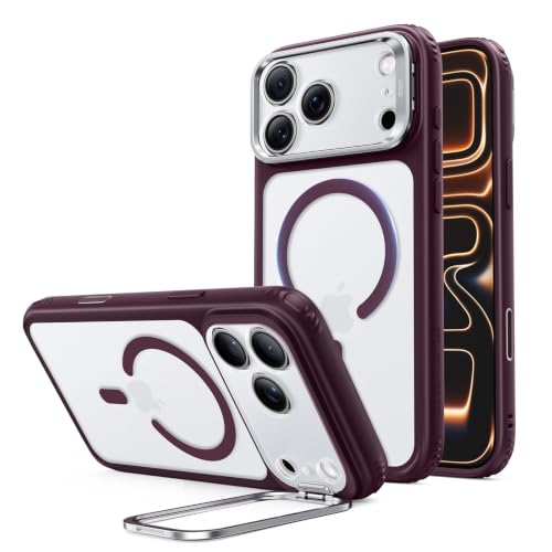 Image of ESR for iPhone 17 Pro Max Case Flex Stand, for MagSafe, Frosted Burgundy